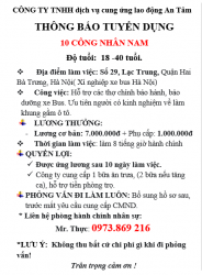 Tuyển GấpThợ Sửa chữa Oto