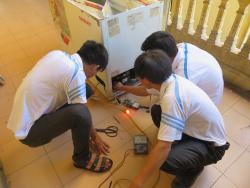 Bài học thực hành lớp Điện Lạnh ngày 21/11/2017
